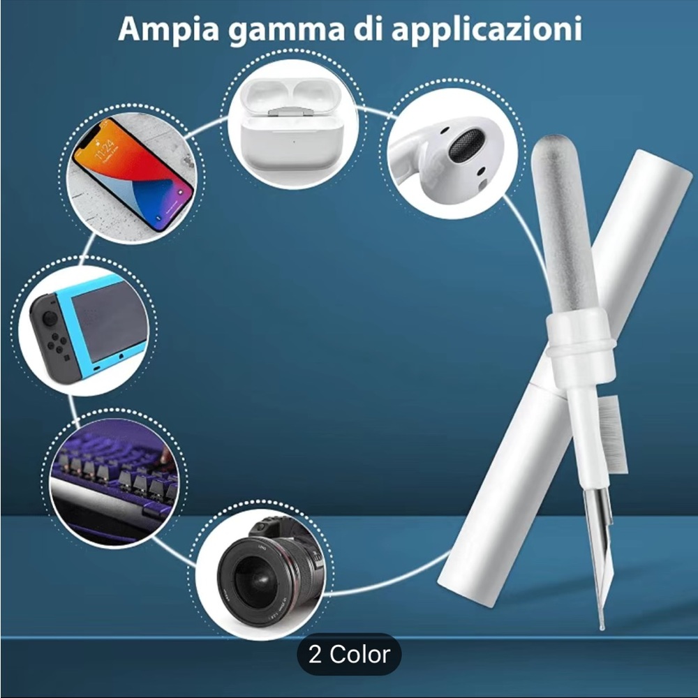 3 In 1 Wireless Earphones Cleaning Tool New in Box - Picture 2 of 10